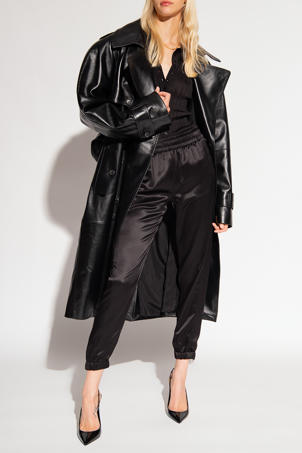 【送料&関税込】Saint Laurent Satin Joggers d2f7a714acadc1a81f8d406bd62601